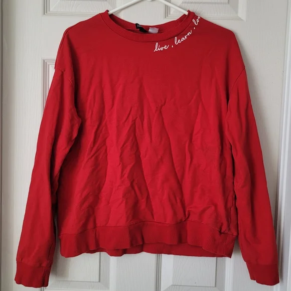 H&M Divided Sweater with Embroidery, Size M - Picture 2 of 5